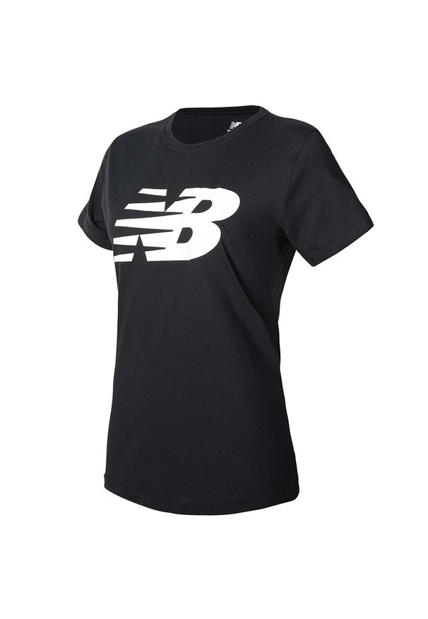 Koszulka damska New Balance WT03816BK – czarna. Kolor: czarny. Materiał: materiał, bawełna