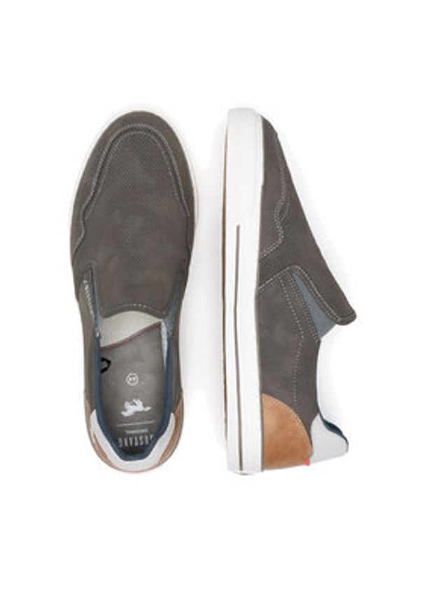 Mustang Tenisówki 4198-402 Szary. Kolor: szary. Materiał: materiał, syntetyk, skóra