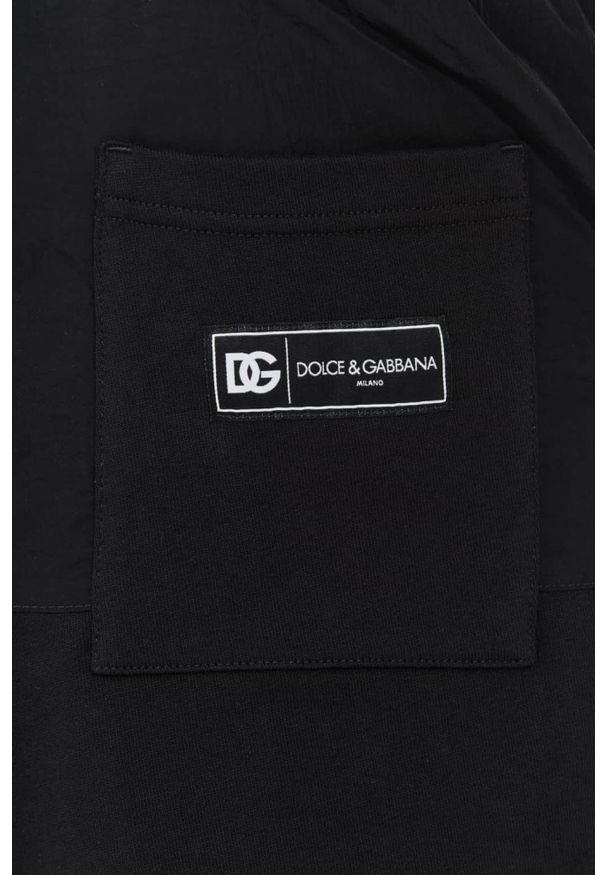Dolce and Gabbana - DOLCE & GABBANA Czarne męskie spodenki, Rozmiar 54. Kolor: czarny