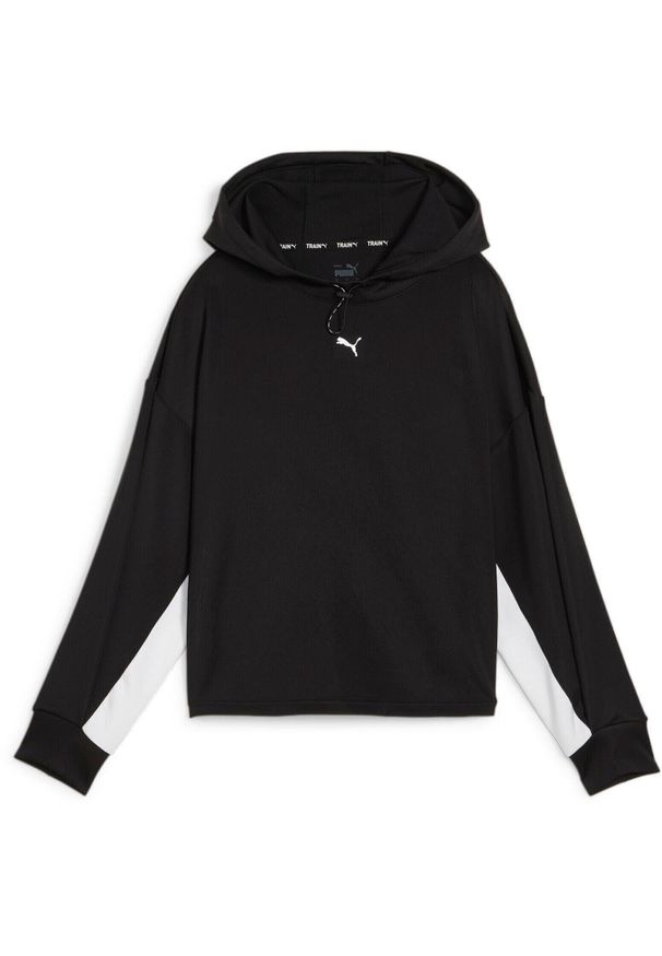 Bluza z kapturem Puma Fit Double Knit Hoodie, Kobiety. Typ kołnierza: kaptur. Kolor: czarny. Materiał: materiał, syntetyk