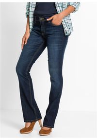 bonprix - Dżinsy ze stretchem BOOTCUT, mid waist. Kolor: niebieski #1