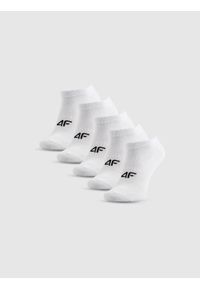 4f - 4F Skarpetki krótkie (5-pack) chłopięce - białe 35-37. Kolor: biały #1