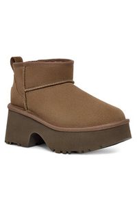 Ugg Śniegowce W Classic Ultra Mini Heights 1158311 Zielony. Kolor: zielony. Materiał: skóra, zamsz #6