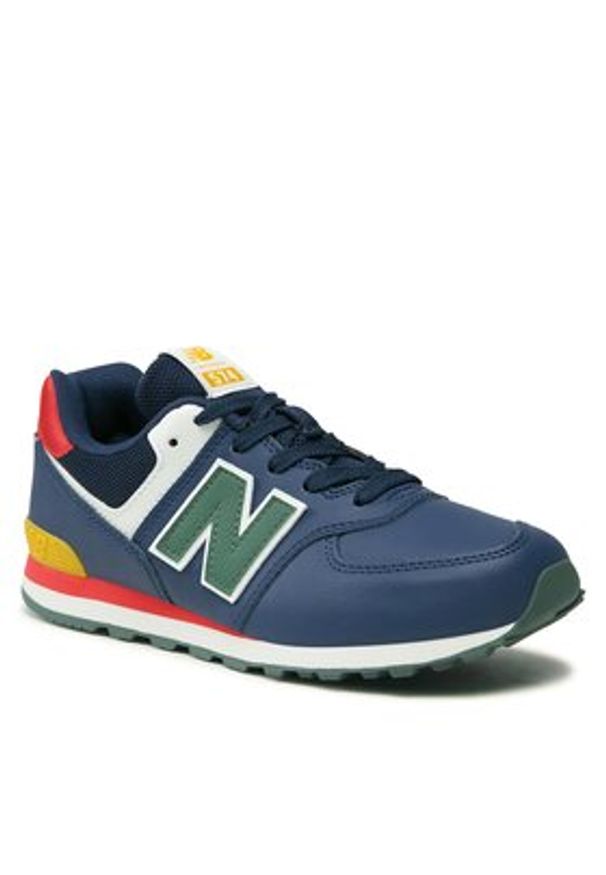 New Balance Sneakersy GC574CT Granatowy. Kolor: niebieski. Materiał: skóra. Model: New Balance 574