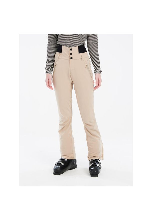 Spodnie narciarskie damskie Protest Lullabyos. Kolor: beżowy. Sezon: zima. Sport: narciarstwo