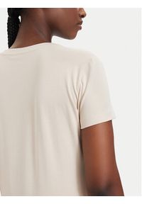 Guess T-Shirt 182454 Beżowy Classic Fit. Kolor: beżowy. Materiał: bawełna #4