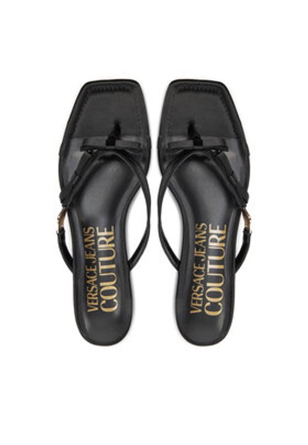 Versace Jeans Couture Japonki 76VA3S68 ZS185 899 Czarny. Kolor: czarny. Materiał: materiał