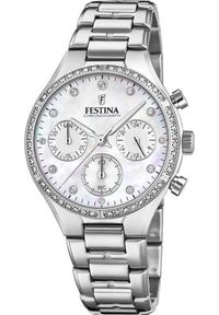 Zegarek Festina Zegarek damski Festina F20401-1 CYRKONIE srebrny. Kolor: srebrny #1