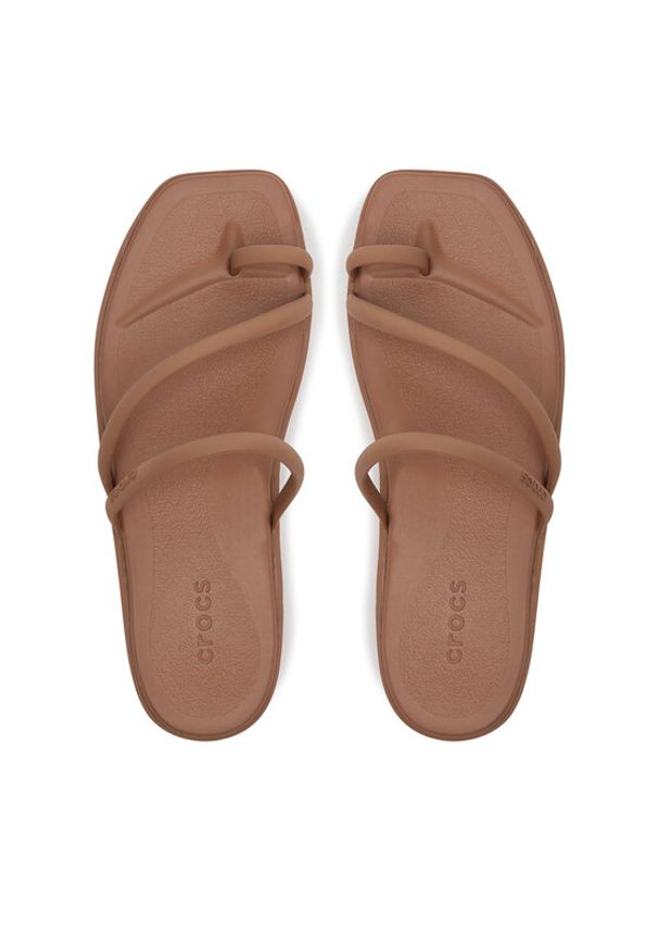 Crocs Japonki Miami Toe Loop Sandal 209862 Brązowy. Kolor: brązowy