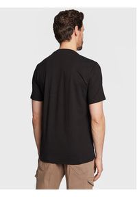 Guess T-Shirt Round Logo M3GI11 J1314 Czarny Slim Fit. Kolor: czarny. Materiał: bawełna