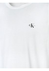 Calvin Klein Jeans Komplet 2 t-shirtów Monologo J30J320199 Biały Regular Fit. Kolor: biały. Materiał: bawełna #7