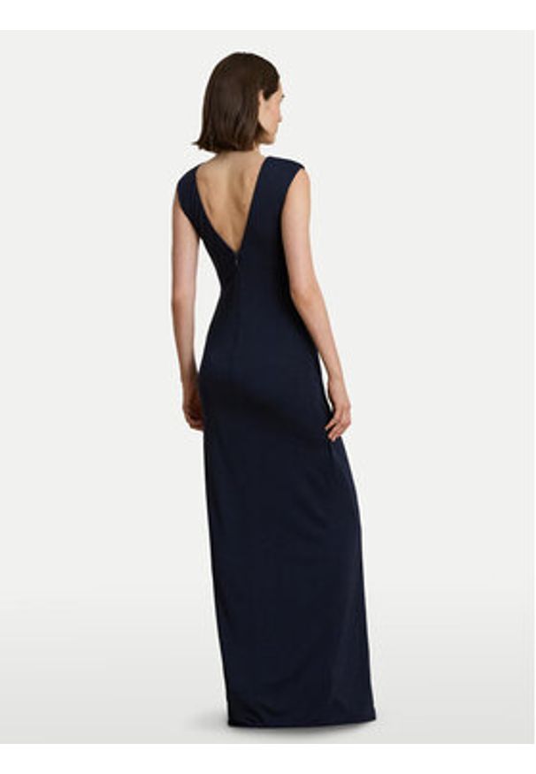 Lauren Ralph Lauren - LAUREN RALPH LAUREN Sukienka wieczorowa 253979877001 Granatowy Slim Fit. Kolor: niebieski. Materiał: syntetyk. Styl: wizytowy