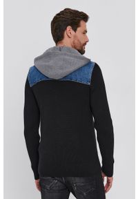 Desigual Sweter męski kolor czarny. Okazja: na co dzień. Kolor: czarny. Materiał: dzianina, bawełna. Styl: casual #2