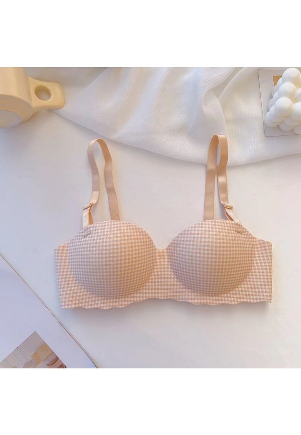 Intica - Biustonosz balkonetka miękki do codziennych stylizacji Kenda. Kolor: beżowy. Materiał: materiał