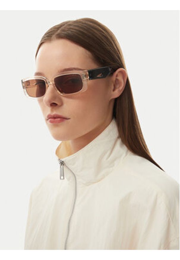 Nike Okulary przeciwsłoneczne Variant I EV24013 113 Beżowy. Kolor: beżowy