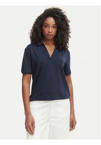 TOMMY HILFIGER - Tommy Hilfiger Polo WW0WW48720 Granatowy Relaxed Fit. Typ kołnierza: polo. Kolor: niebieski. Materiał: bawełna #1