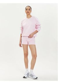 Adidas - adidas Bluza Essentials 3-Stripes IL3431 Różowy Loose Fit. Kolor: różowy. Materiał: bawełna #3