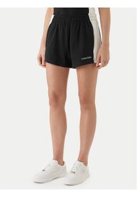 Calvin Klein Swimwear Szorty materiałowe LV00Q61153 Czarny Regular Fit. Kolor: czarny. Materiał: bawełna #1