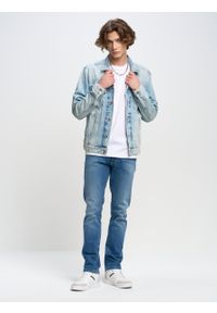 Big-Star - Spodnie jeans męskie dopasowane Martin 432. Okazja: na co dzień. Kolor: niebieski. Styl: casual, klasyczny #2
