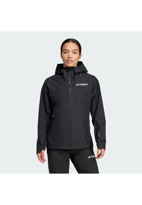 Adidas - Kurtka Terrex Multi 2.5L Rain.Rdy. Kolor: czarny. Materiał: materiał. Sport: turystyka piesza