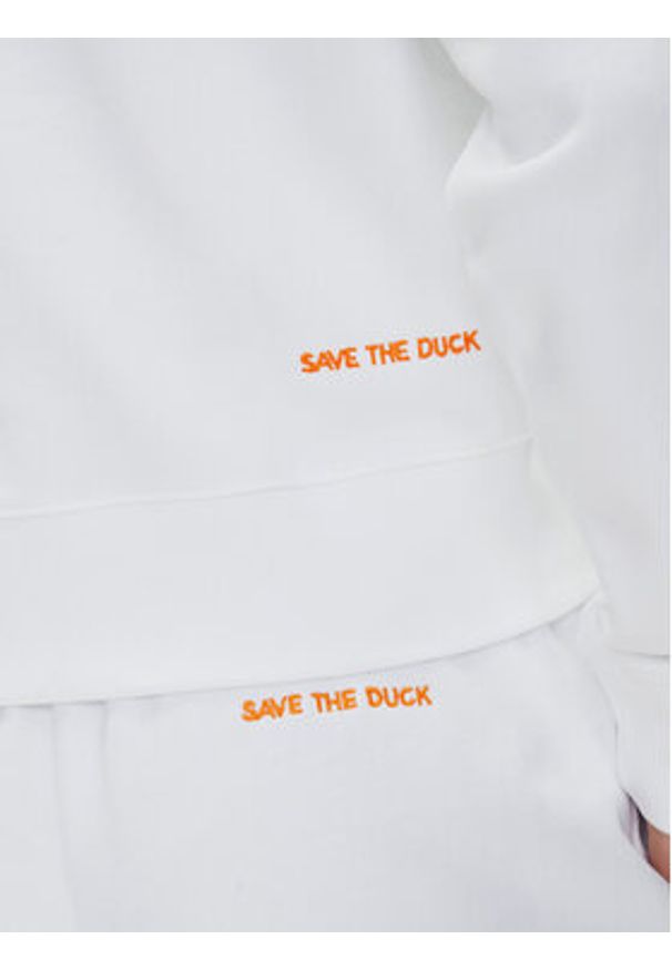 Save The Duck Bluza DF1180W CLEE20 Biały Relaxed Fit. Kolor: biały. Materiał: bawełna