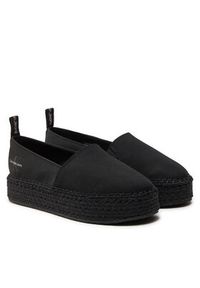 Calvin Klein Jeans Espadryle Platform Espadrille Mix Ml Mtl YW0YW01622 Czarny. Kolor: czarny. Obcas: na platformie