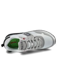 Big-Star - Białe Sneakersy Big Star Damskie Modne Półbuty. Okazja: na co dzień. Kolor: biały. Materiał: syntetyk, materiał. Szerokość cholewki: normalna #6