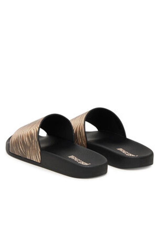 Just Cavalli Klapki 80RA3SZ2 ZSE53 Brązowy. Kolor: brązowy. Materiał: syntetyk