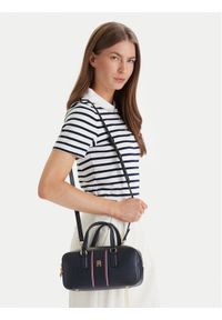TOMMY HILFIGER - Tommy Hilfiger Torebka Th Daily Crossover Corp AW0AW18641 Granatowy. Kolor: niebieski. Materiał: skórzane #1