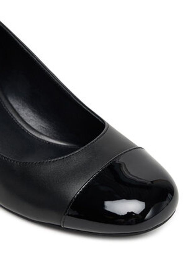 MICHAEL Michael Kors Czółenka Perla Flex 40T5PLMP1L Czarny. Kolor: czarny. Materiał: skóra