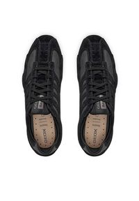 Geox Sneakersy U Snake Original U55MNB 022EK C9999 Czarny. Kolor: czarny. Materiał: zamsz, skóra