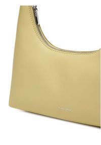 Calvin Klein Torebka Foil Logo Conv Shoulder Bag LV04F3272G Żółty. Kolor: żółty. Materiał: skórzane #3