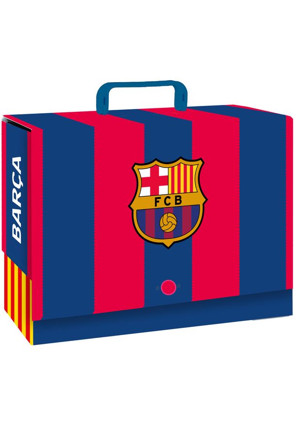 Teczka z rączką XL 9cm twarda na przybory rysunki A4 FC Barcelona ASTRA