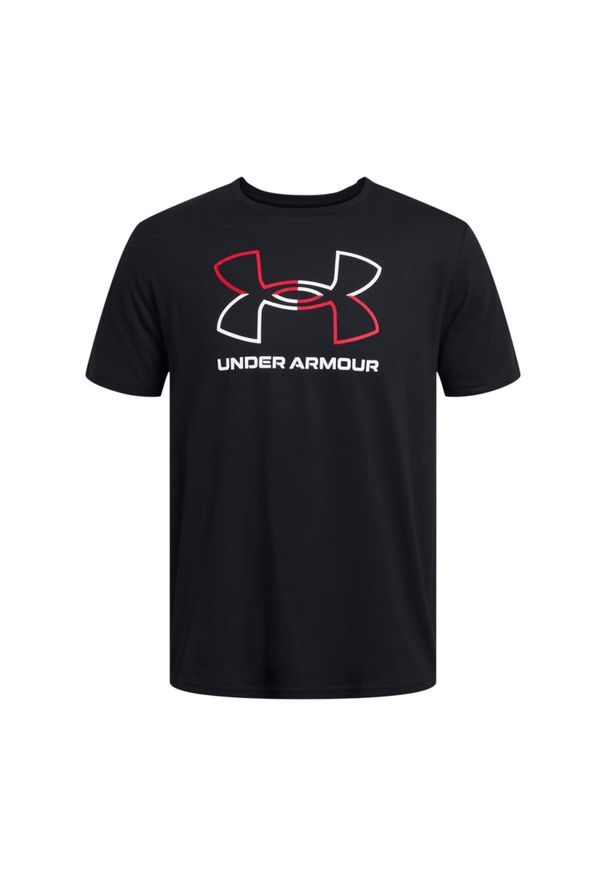 Koszulka sportowa męska Under Armour 1382915001. Kolor: wielokolorowy, biały, czarny. Długość rękawa: krótki rękaw. Długość: krótkie. Sport: fitness