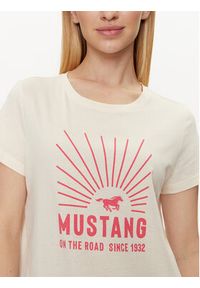 Mustang T-Shirt Alina C Print 1014676 Żółty Regular Fit. Kolor: żółty. Materiał: bawełna. Wzór: nadruk