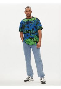 Karl Lagerfeld Jeans T-Shirt 241D1711 Granatowy Relaxed Fit. Kolor: niebieski. Materiał: bawełna #5