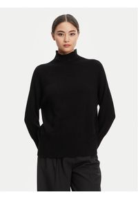 Marella Golf Ismaele 2523366394 Czarny Oversize. Typ kołnierza: golf. Kolor: czarny. Materiał: syntetyk