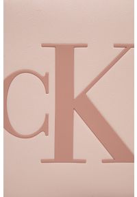 Calvin Klein Jeans torebka kolor różowy. Kolor: różowy. Rodzaj torebki: na ramię #3
