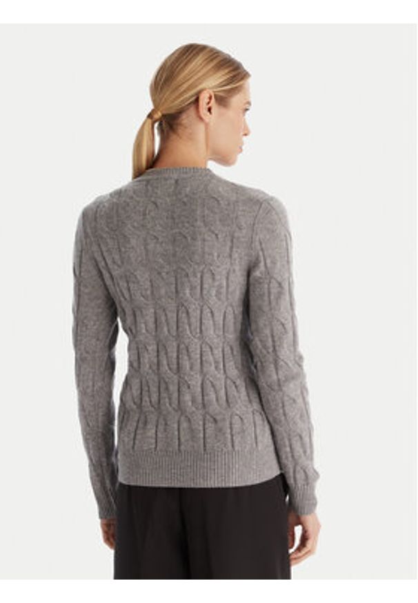TOMMY HILFIGER - Tommy Hilfiger Sweter WW0WW43586 Szary Regular Fit. Kolor: szary. Materiał: wełna