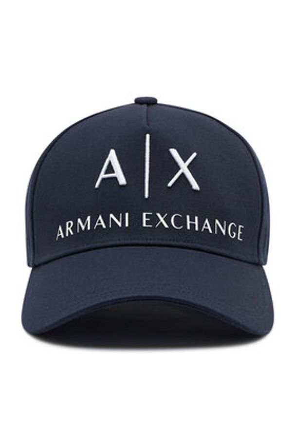 Armani Exchange Czapka z daszkiem 954039 CC513 00936 Granatowy. Kolor: niebieski. Materiał: materiał