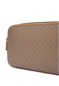 Calvin Klein Torebka Emblem Aop Elongated Camera Bag LV04F3268G Beżowy. Kolor: beżowy. Materiał: skórzane #3