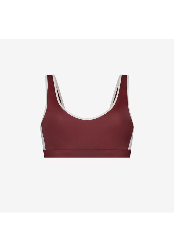 WALLIEN - Damski premium sportowy bikini top do pływania & surfingu - Czerwony. Kolor: czerwony. Materiał: materiał