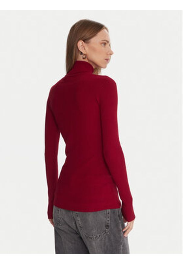 Kontatto Golf 3M0817C Czerwony Regular Fit. Typ kołnierza: golf. Kolor: czerwony. Materiał: syntetyk