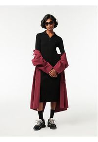 Lacoste Sukienka codzienna EF0632 Czarny Slim Fit. Okazja: na co dzień. Kolor: czarny. Materiał: syntetyk, wiskoza. Typ sukienki: proste. Styl: casual #2
