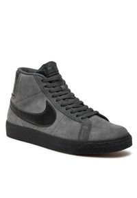 Nike Sneakersy Sb Zoom Blazer Mid FD0731 001 Szary. Kolor: szary. Materiał: skóra, zamsz. Model: Nike Zoom