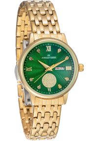 Zegarek damski Jordan Kerr L1071 złoty zielona tarcza. Kolor: złoty, wielokolorowy, zielony #1