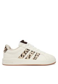 Adidas - adidas Sneakersy Grand Court 3.0 Shoes Junior KJ4849 Biały. Kolor: biały. Materiał: skóra #1