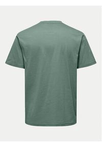 Only & Sons T-Shirt 22025208 Zielony Regular Fit. Kolor: zielony. Materiał: bawełna