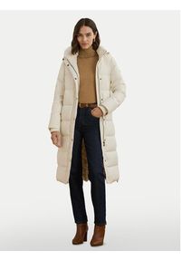 Lauren Ralph Lauren - LAUREN RALPH LAUREN Płaszcz zimowy 297957512002 Écru Regular Fit. Materiał: syntetyk. Sezon: zima #5