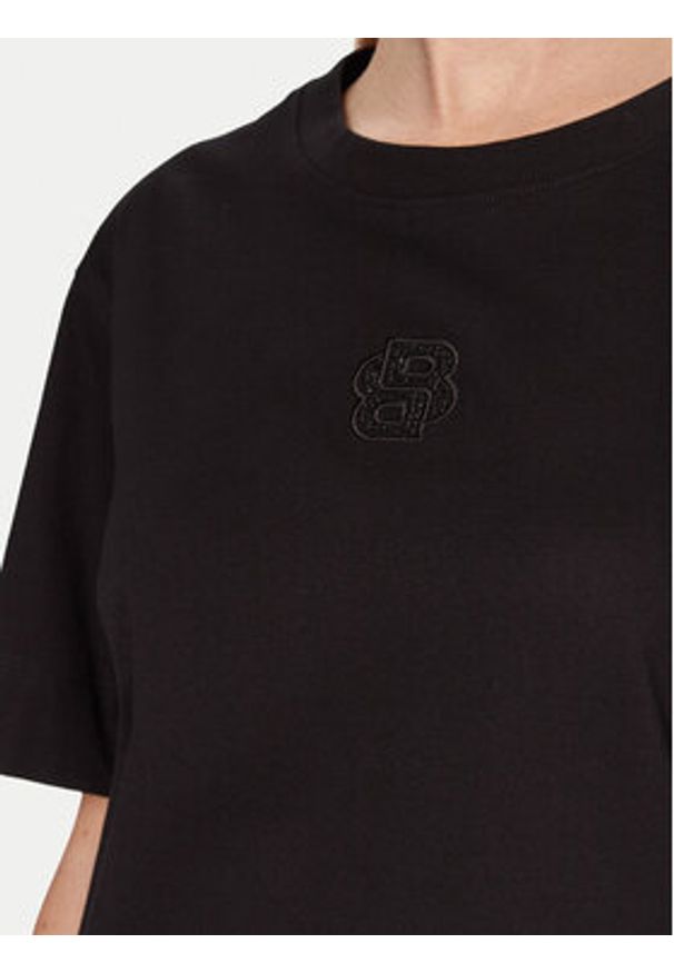 BOSS T-Shirt Elpha 50551443 Czarny Regular Fit. Kolor: czarny. Materiał: bawełna